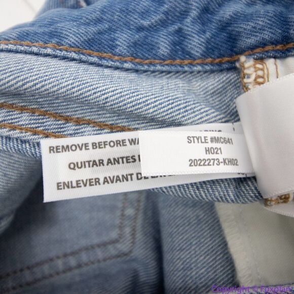 NEW Madewell Relaxed Denim Shorts in Homecrest Wash: Ripped Edition, 26 - Picture 14 of 16